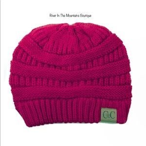 NWT! C.C Knitted Thread Beanie! “Hot Pink”